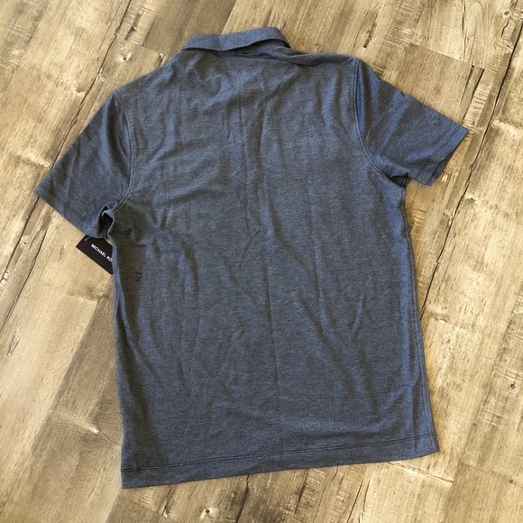 Michael Kors Charcoal Gray Short Sleeve Shirt Lg - Picture 2 of 10